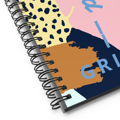 Rise and Grind Spiral notebook