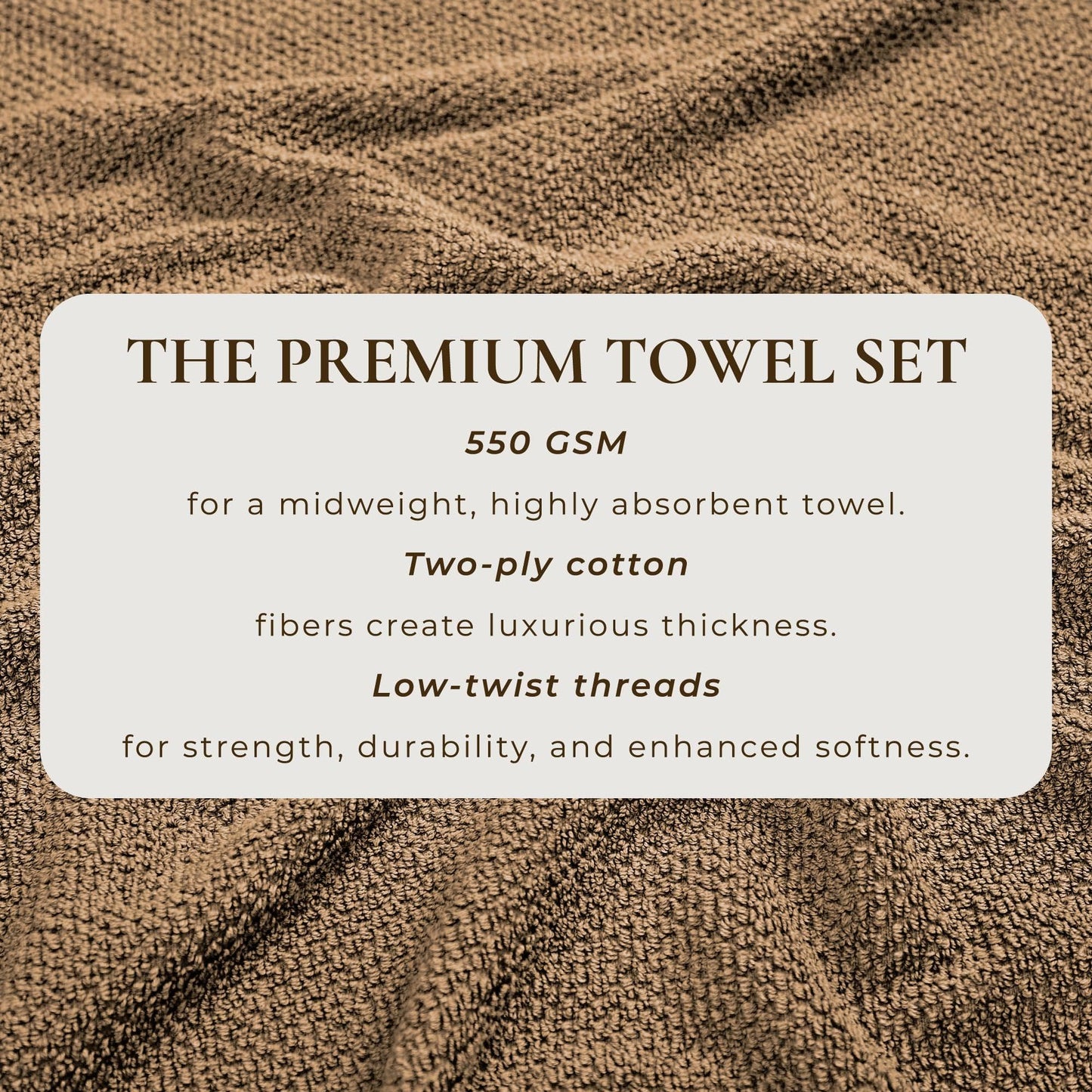 Cotton Textured Bath Towel Set - Acacia Collection