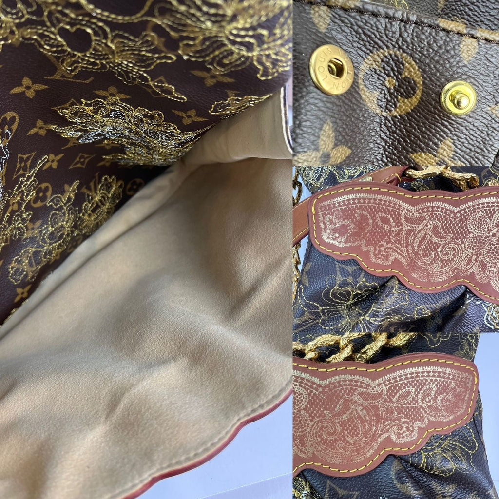 Louis Vuitton Dentelle Fersen Gold Monogram Tote Bag Limited Edition