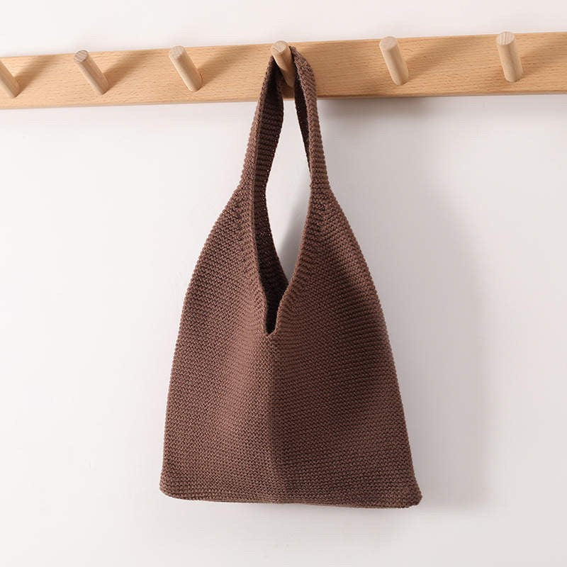 LB Knit Tote Brown