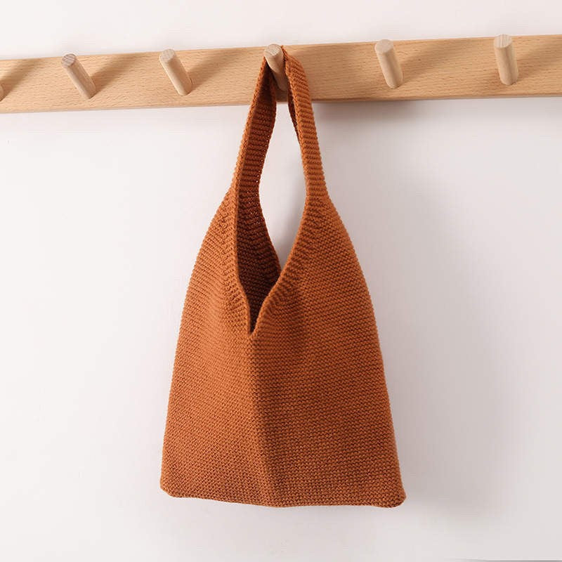 LB Knit Tote Brown