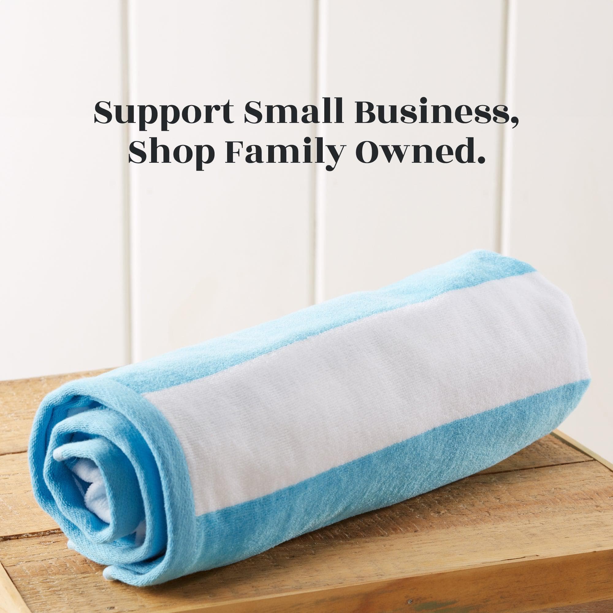 Cotton Velour Cabana Stripe Beach Towel - Novia Collection