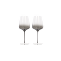 Dark Smoke Stem White Wine Glasses (Set of Two)
