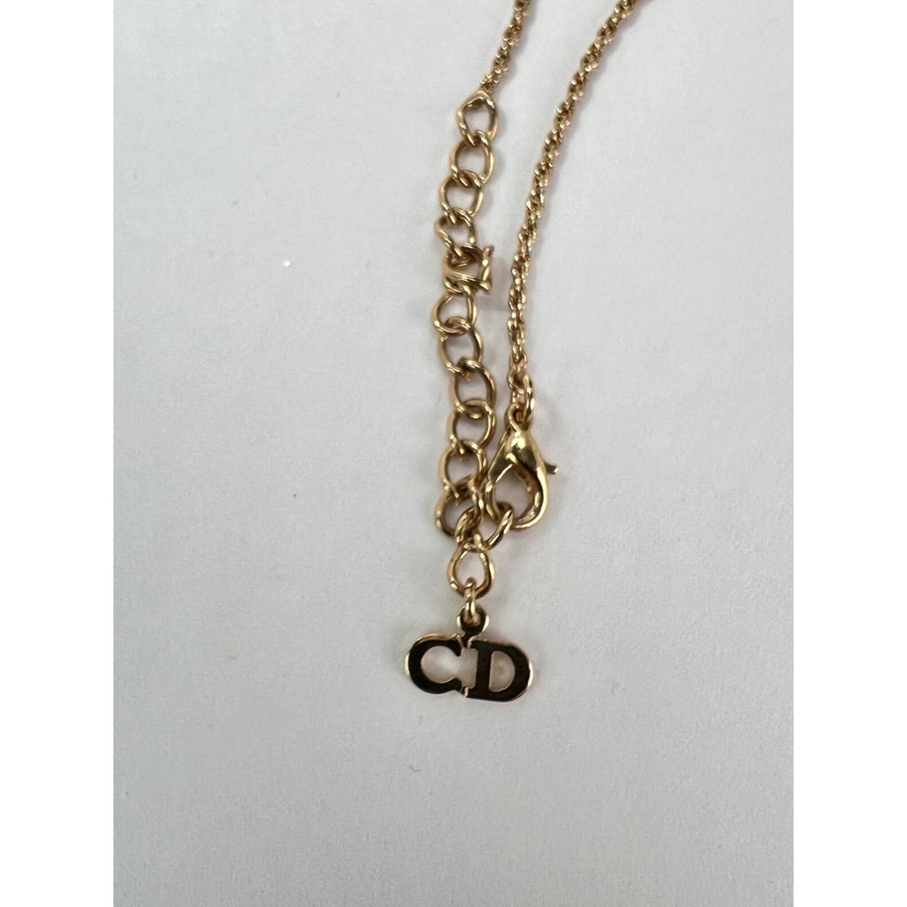 Christian Dior Multi Star Adjustable Silver Finish Necklace