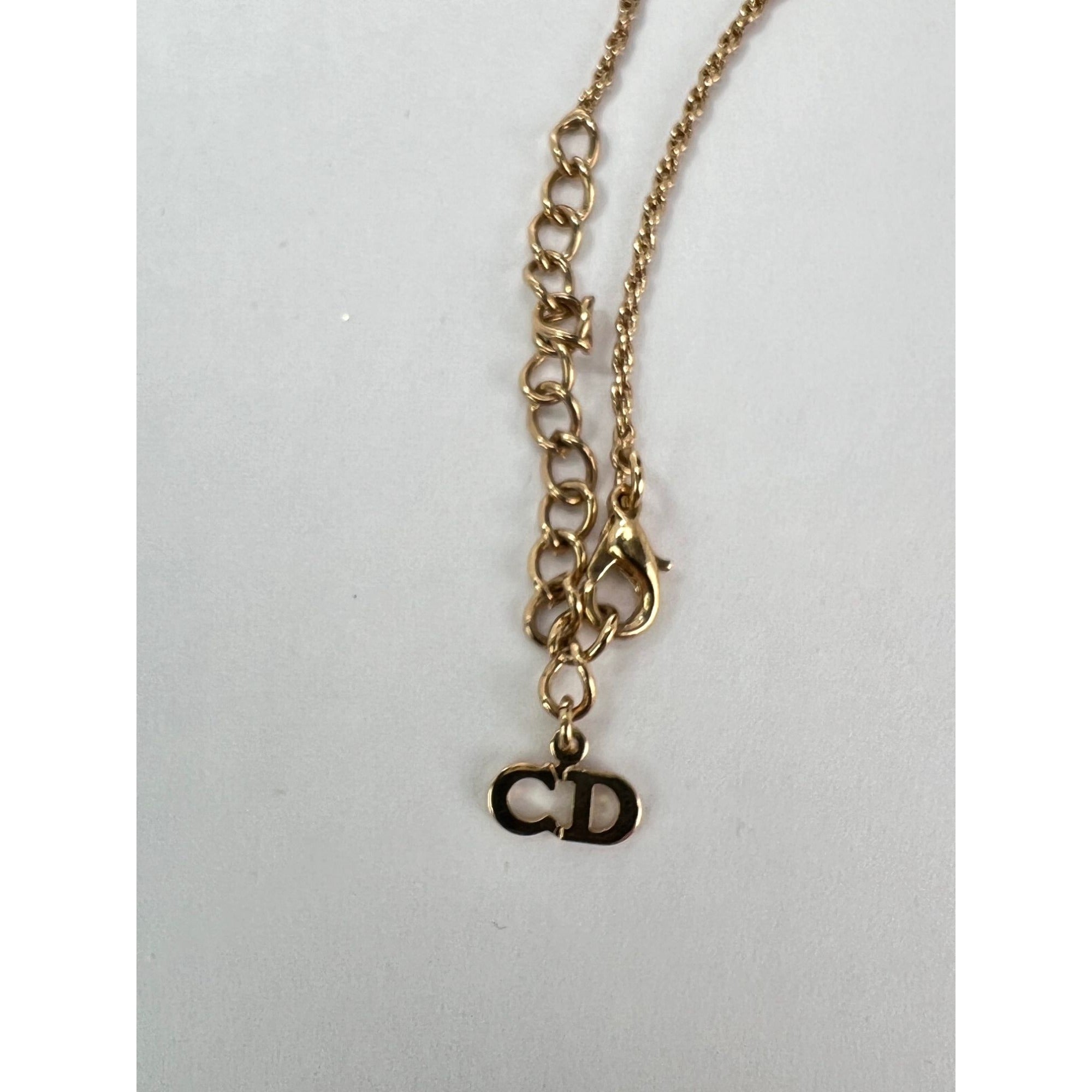 Christian Dior Multi Star Adjustable Silver Finish Necklace