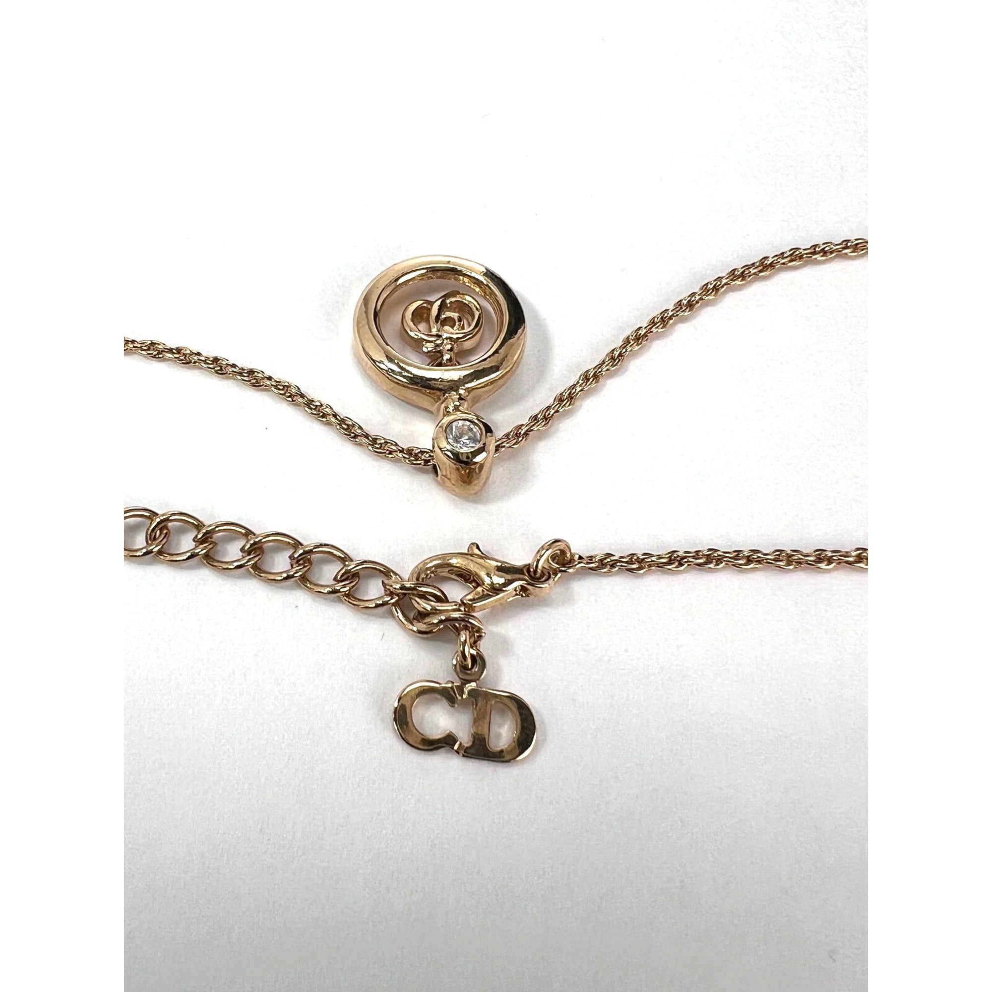 Christian Dior Multi Star Adjustable Silver Finish Necklace