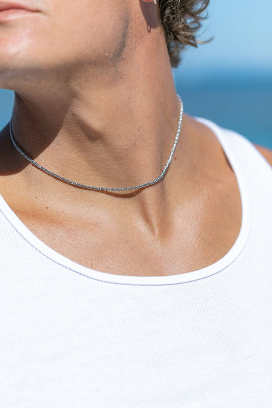 Unisex Men's Stainless Steel Popcorn Chain - Kaiholo