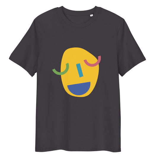 Rise and Grind "Smiley" Unisex organic cotton t-shirt