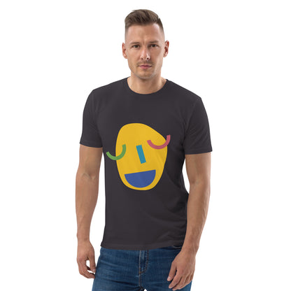 Rise and Grind "Smiley" Unisex organic cotton t-shirt