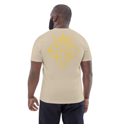 #CurateYourEscape Monogram Unisex organic cotton t-shirt