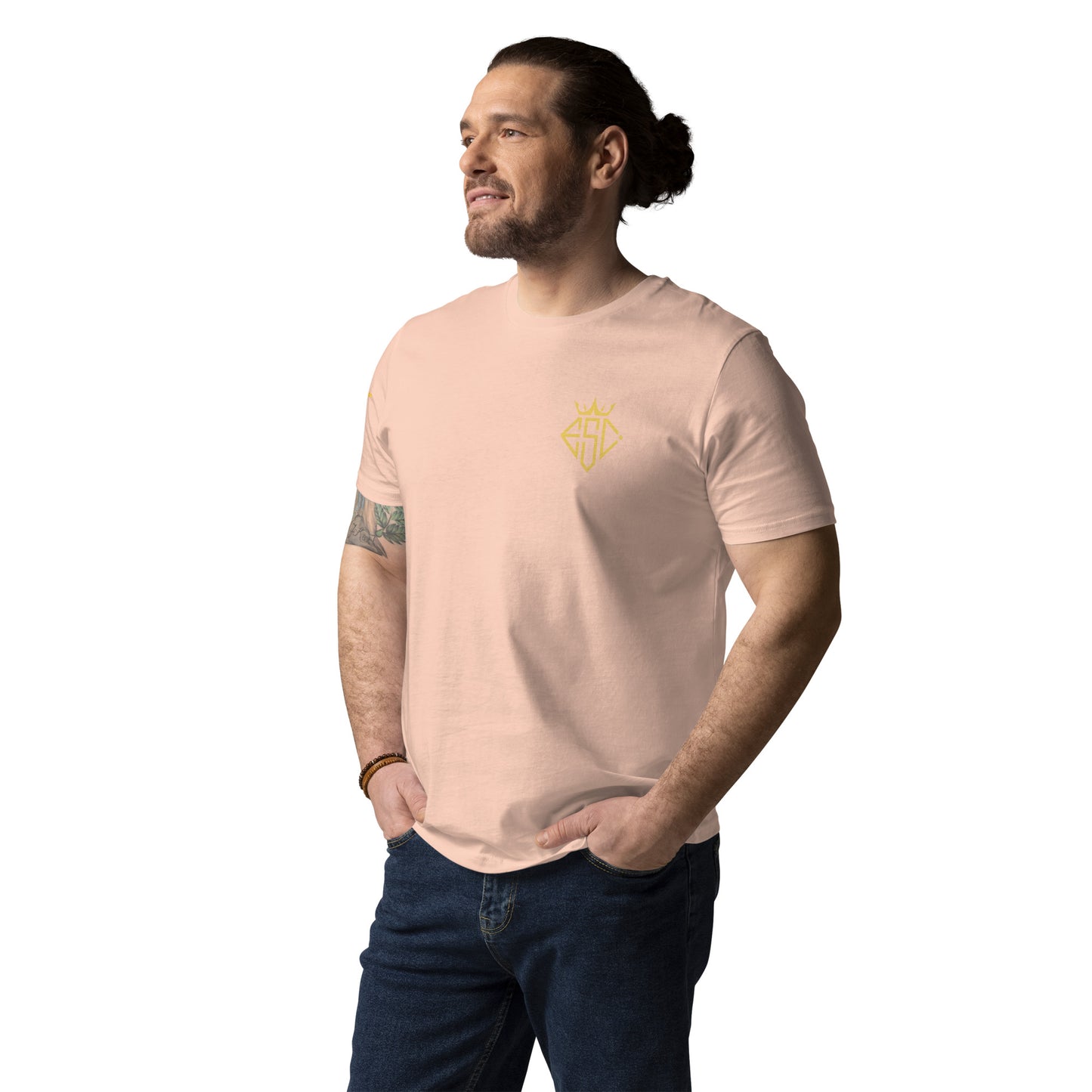 #CurateYourEscape Unisex organic cotton t-shirt