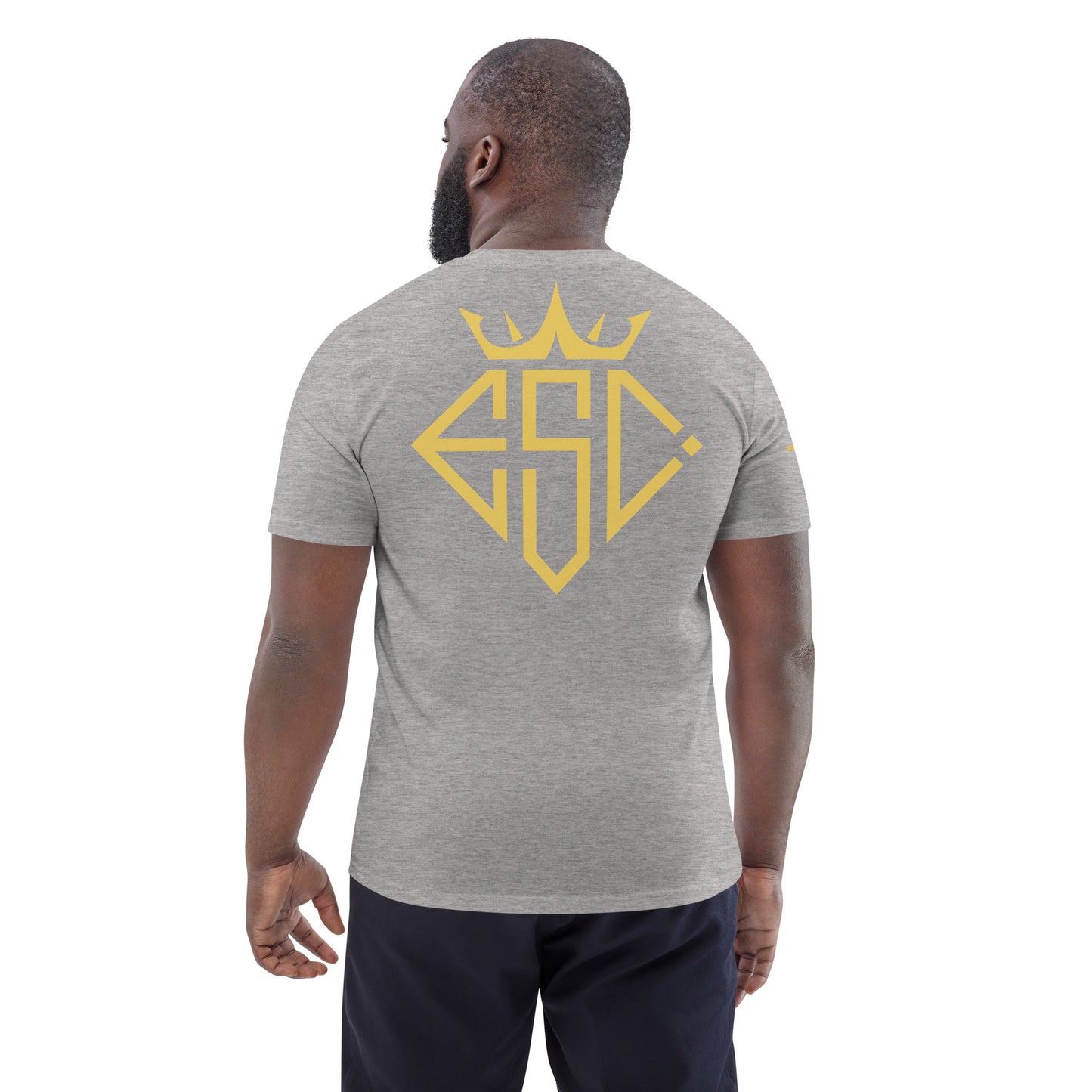 #CurateYourEscape Monogram Unisex organic cotton t-shirt