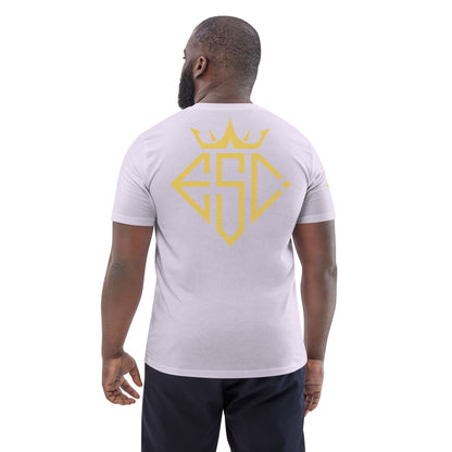 #CurateYourEscape Monogram Unisex organic cotton t-shirt