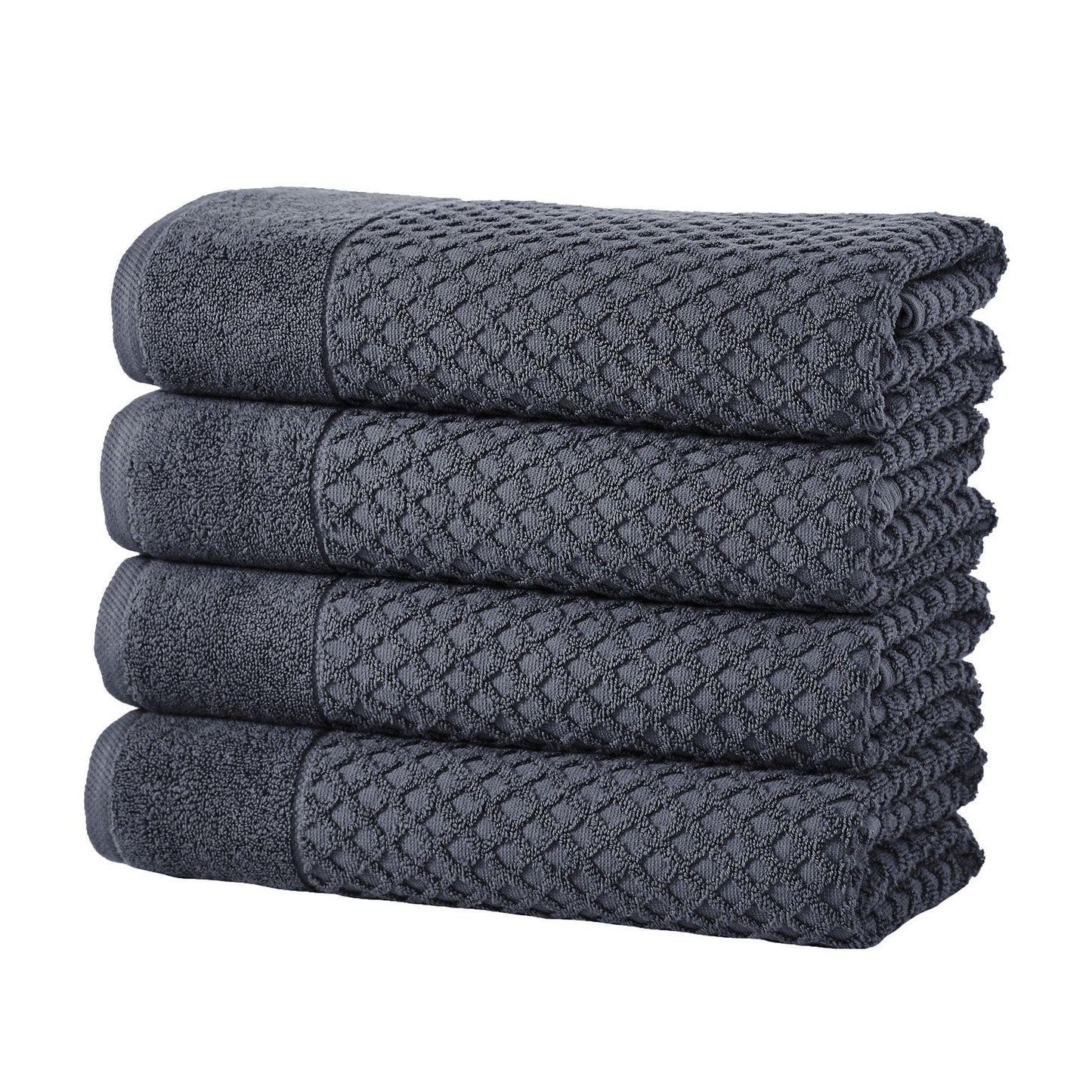 Cotton Diamond Waffle Weave Bath Towel Set - Grayson Collection