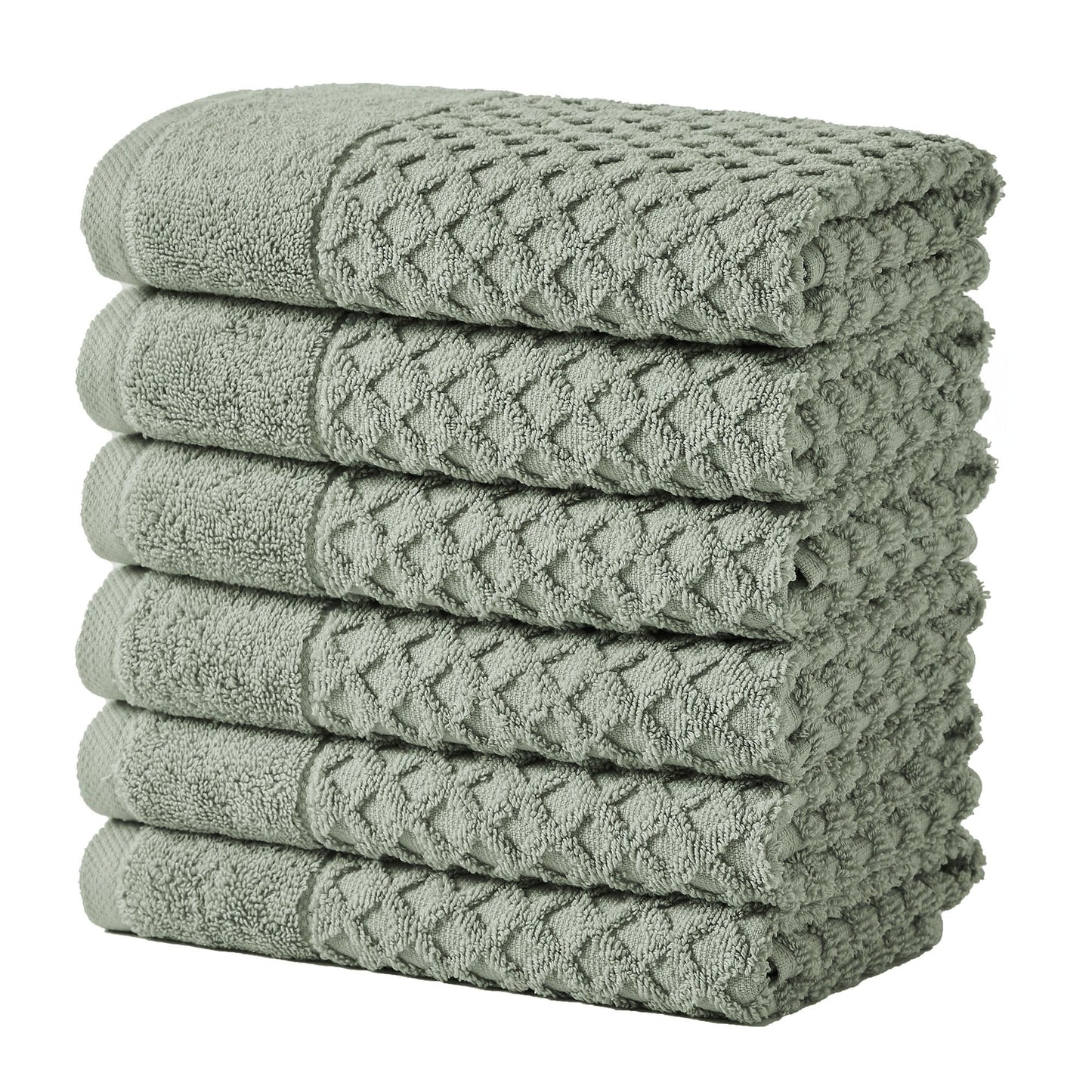 Cotton Diamond Waffle Weave Bath Towel Set - Grayson Collection