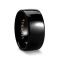 CORVUS Domed Black Tungsten Wedding Band - 10mm