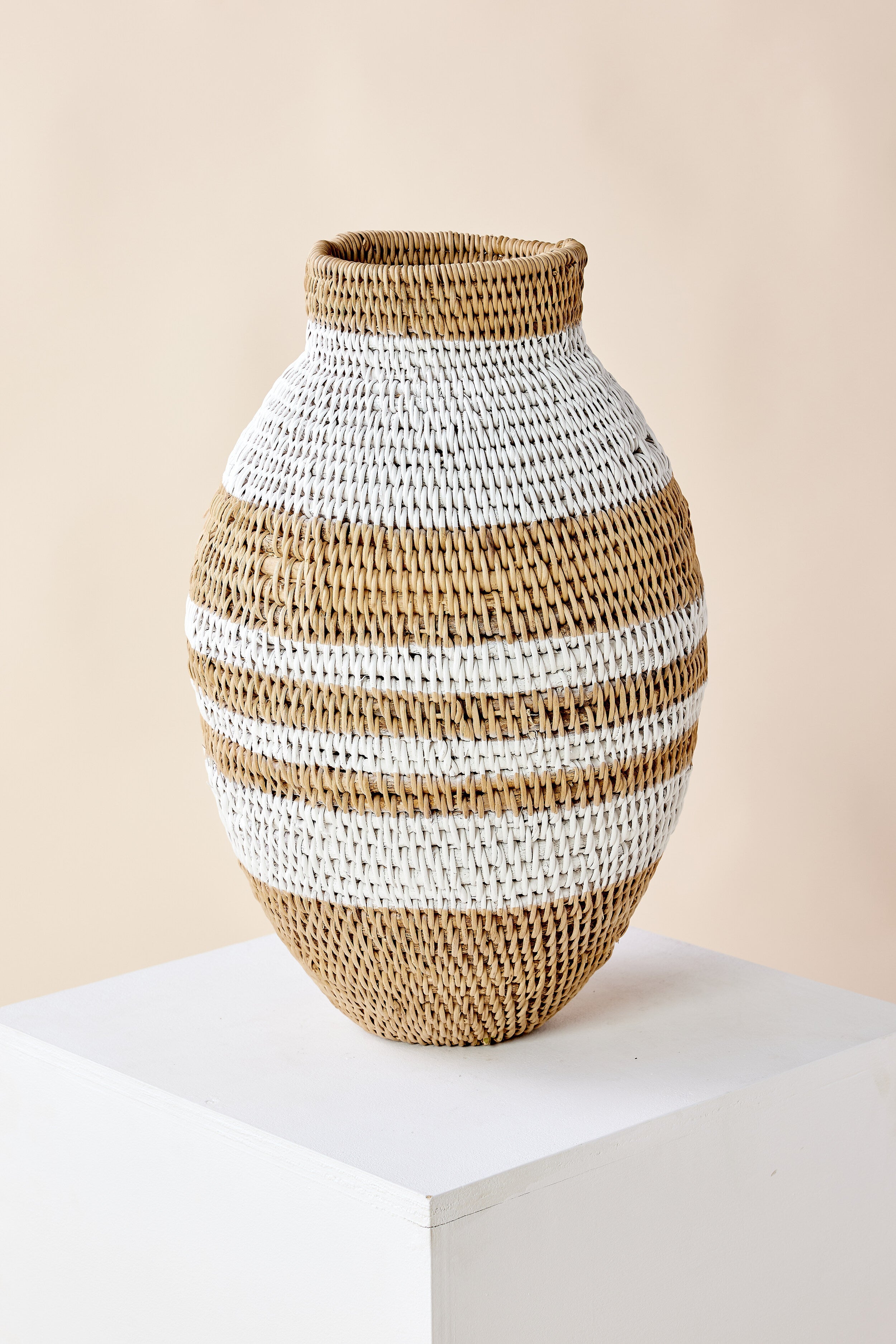 White Striped Buhera Basket