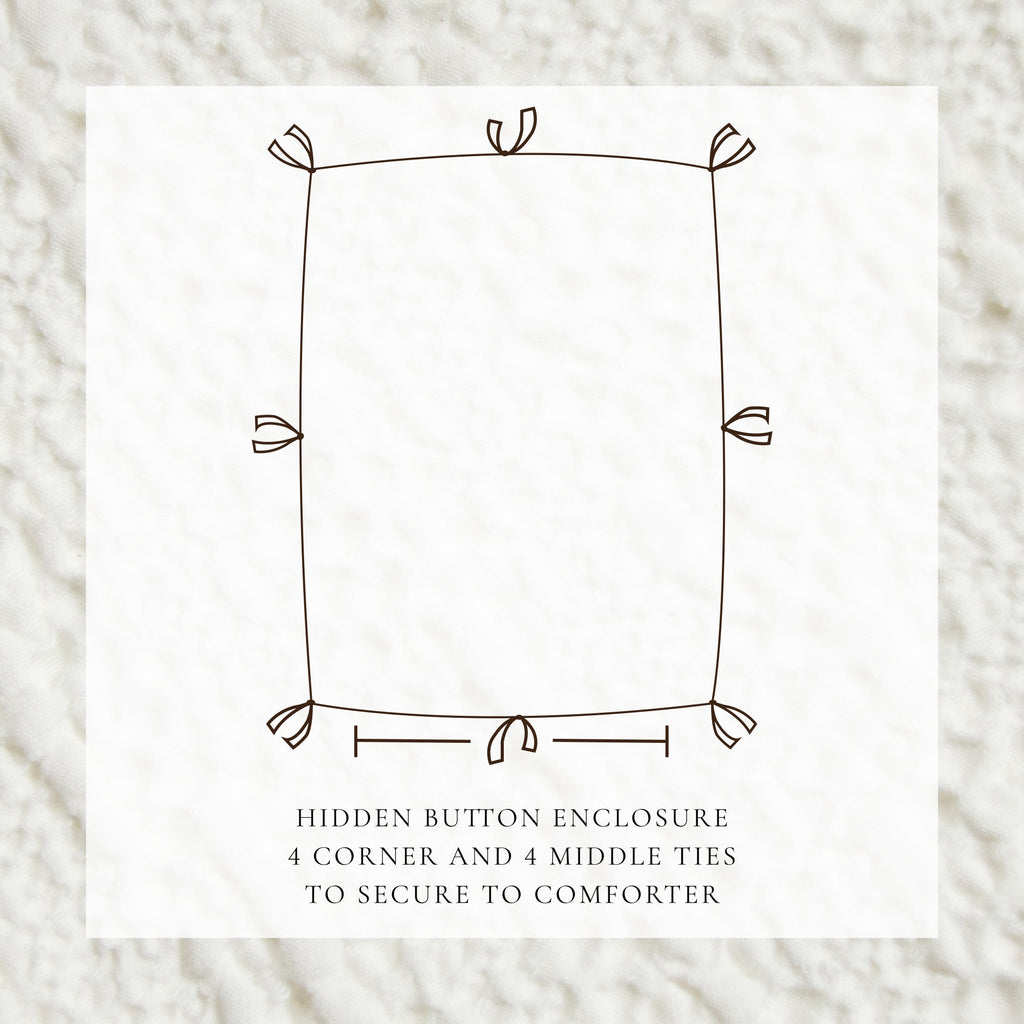 100% Cotton Honeycomb Waffle Duvet Set - Mattea Collection